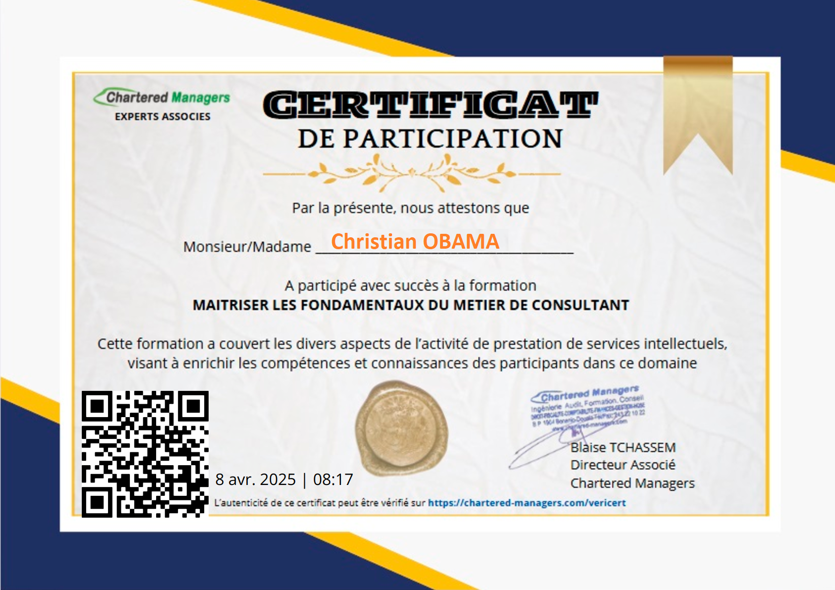 Certificat